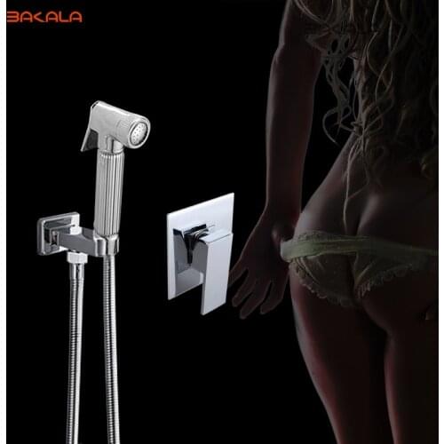BAKALA Bidet Faucets Brass Bathroom shower tap bidet toilet sprayer Bidet toilet washer mixer muslim shower ducha higienica