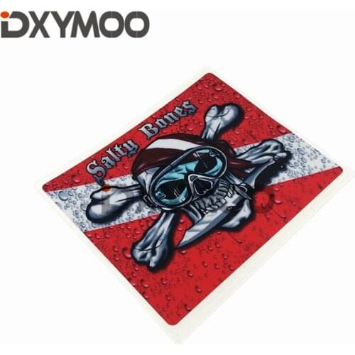 Car Styling Decorate Skull Knight Water Sports Scuba Dive Auto Window Stickers for Salty Bones Diving