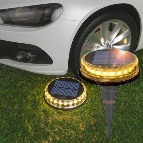 Solar Ground Lights 1200mAh Power Bank 17 LED Lights Waterproof Outdoor In-ground Solar Lights for Landscape,Walkway,Lawn,Steps