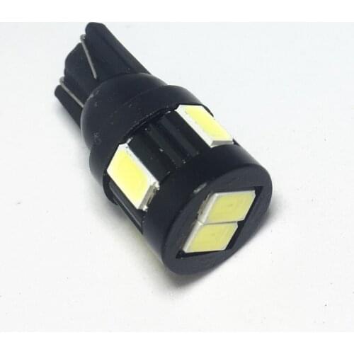 1pcs T10 W5W LED White Clearance Reading License Auto LED Bulbs Car Light 194 168 6SMD LED Plate Lamp 12V Interior Dome Lights
