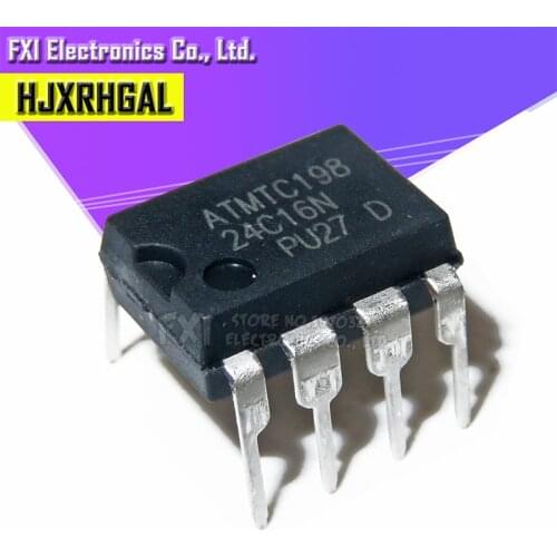 10PCS AT24C16 24C16 DIP DIP8 AT24C16-PU27 New original