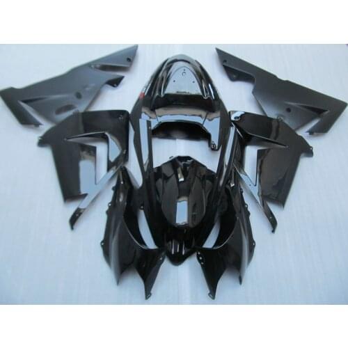 100% Fit For Kawasaki ZX10R 2004 2005 NINJA Fairing Kit ZX 10R 04 05 All Black Plastic Fairings Set SZ5