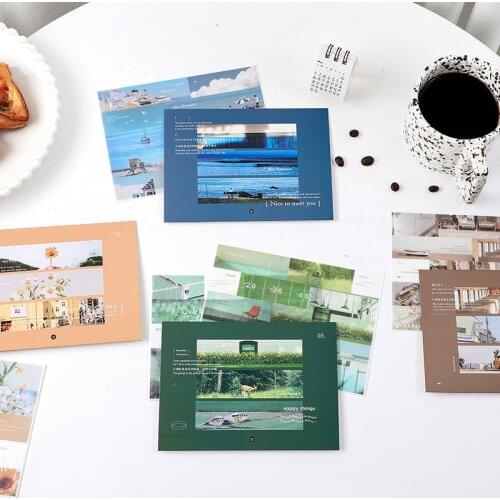 8packs/LOT meet again after a long series stationery sticker creative decoration DIY adhesive paper masking washi sticker