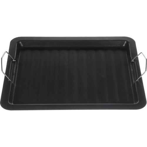 Non-stick Grill For Pan Outdoor Bbq Shopping Rootless Barbecue Plate Accessory Churrasqueira