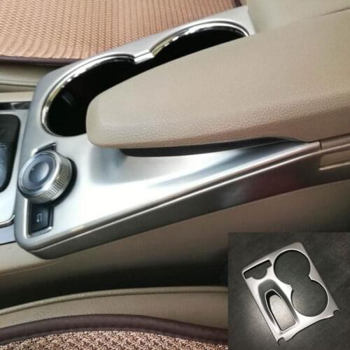 Auto Interior Trim Armrest Box Panel Steel Sticker Center Console Cover For Mercedes Benz 2008-2015 GLK 220 250 300 350 GLK X204