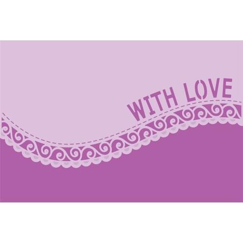 Flowers with Love Lace Metal Cutting Dies Cut Die Mold Card Scrapbook Paper Craft Knife Mould Blade Punch Stencils 2021 New