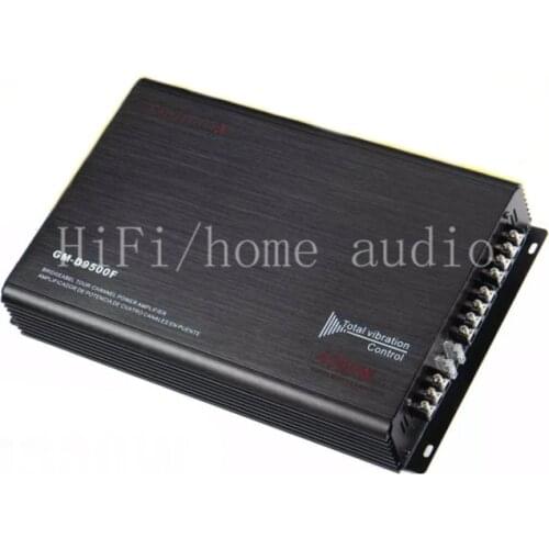 D9500F 4500W 4 Channel 3D Stereo Aluminium Alloy Car Audio Power Amplifier， Class A/B HiFi Stereo Subwoofer Digital Amplifier