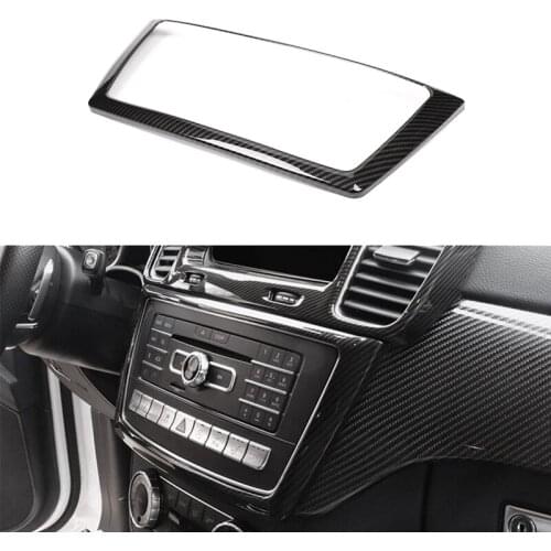 Car Center Console CD Panel Cover Decorative Frame for Mercedes-Benz ML X166 GLE W166 GLS W166