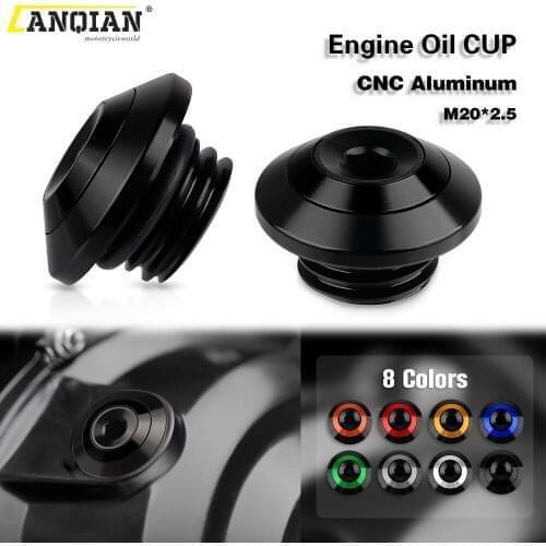For DUCATI MULTISTRADA 1100 1100S 2007 2008 2009 M20*2.5 Motorcycle Accessories Aluminum Engine Oil Filter Cup Plug Cover Screw