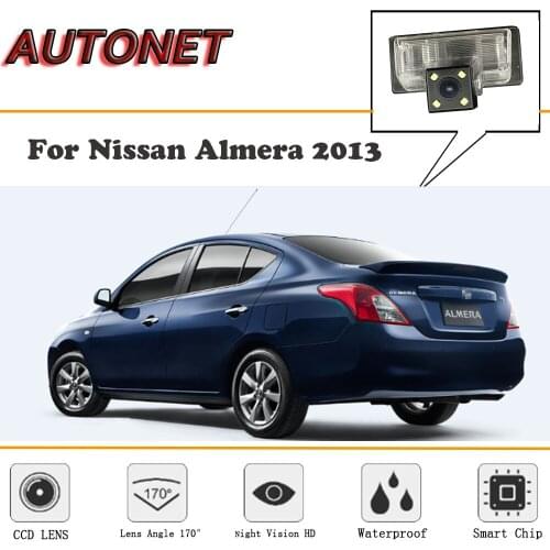 AUTONET Rear View camera For Nissan Almera 2013/CCD/Night Vision/Reverse Camera/Backup Camera/license plate camera