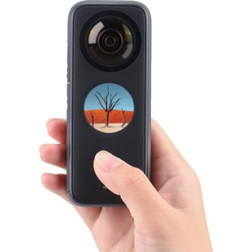 SUNNYLIFE 2PCS Adhesive Camera Lens Guard Protector Protective Cover with 4 Double-sided Adhesives 1 Triangle Paddle for