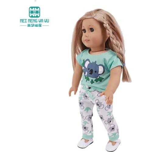Doll Baby Clothes for 18 Inch American doll 43 CM Toys New Born Baby Doll OG Girl Russia DIY doll Fashionable homewear, sportswe