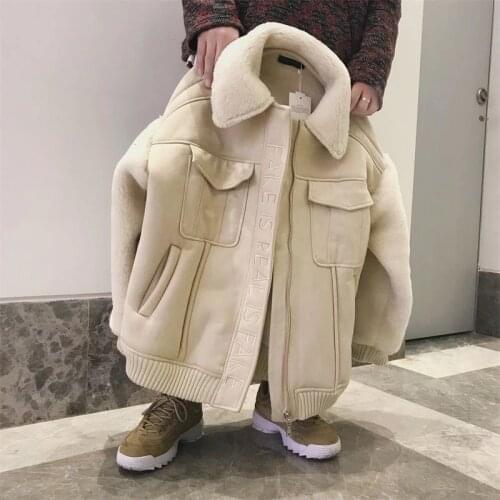 New Thickened Autumn Coat Cotton Jacket Korean Trend Cotton Padded Jacket Tooling Autumn Streetwear Boyfriend