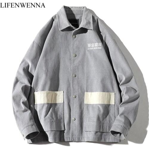 Li Fen Wen Na Mens Corduroy Jackets