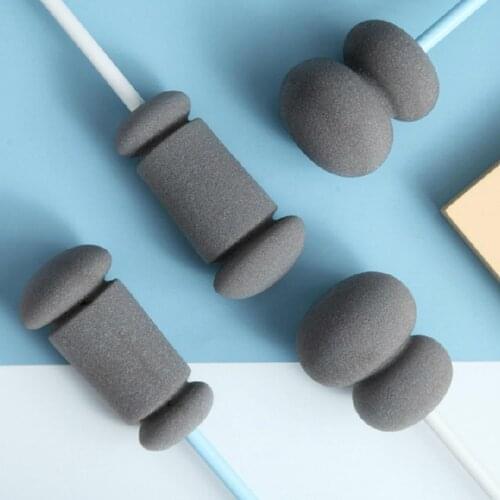 Long Handle Sponge Glass Cup Bottle Vase Cleaning Brush Scrubber Kitchen Tool Bottle Cleaning Brush Household baby Accessories