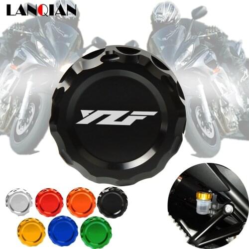 Motorcycle Aluminum Filter Fluid Rear Brake Cylinder Oil Reservoir Cover capFor Yamaha YZF R1 YZFR6 yzfr1 R6 2009 2010 2011-2014
