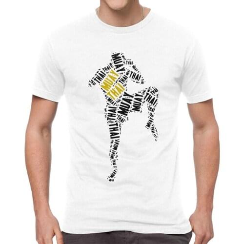 Muay Thai Tshirts Men Fashion Tee Tops Cotton T Shirt Short Sleeve T-shirts Gift Idea Clothing