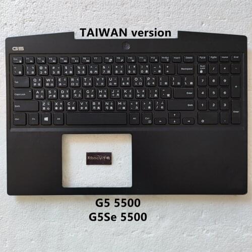 New For DELL 15 G5 5500 G5Se 5505 Upper Top Cover LCA Back Case TAIWAN Version Black Keyboard Shell
