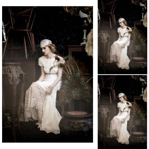 ON SALE!Customer-made WHITE Vintage Costumes Gothic/Civil War Renaissance dress Ball Gown Dress Halloween dresses US 4-16 C-102