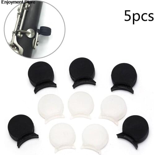 5 Pcs/lot Rubber Clarinet Black Resilient Thumb Rest Saver Cushion Pad Finger Protector Comfortable for Clarinet