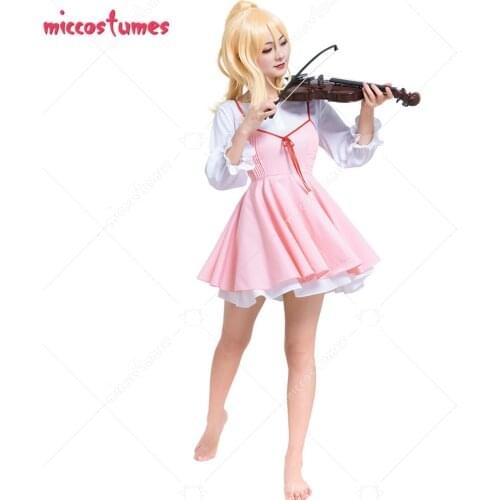 Shigatsu wa Kimi no Uso Miyazono Kaori Cosplay Costume Dress