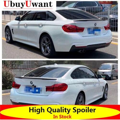 For 2013-2019 For BMW F36 GRAND COUPE 420i 425i 428i P Style Spoiler ABS Plastic Material Car Rear Wing Color Rear Spoiler