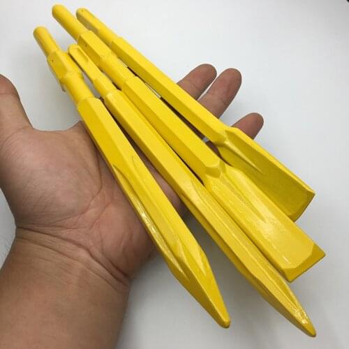 Square Handle Two Pits and Two Slots Drill Bits Pointed Hexagonal Chisel Strong Tools Drilling Cutter Spade 4 Types Accessories