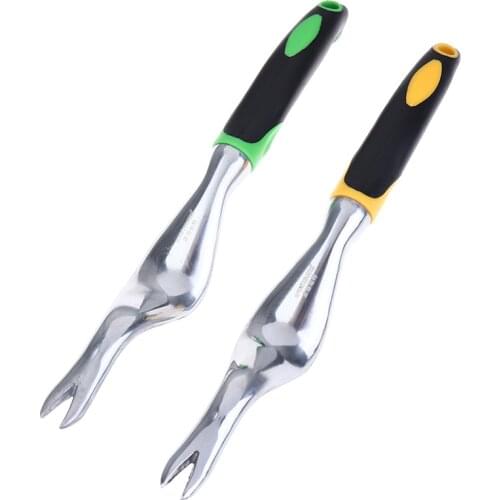 Weeder Fork Dig wild vegetable farmer puller Heavy Duty Hand Weeder Garden Weeding Removal Cutter Tools with Ergonomic Handle