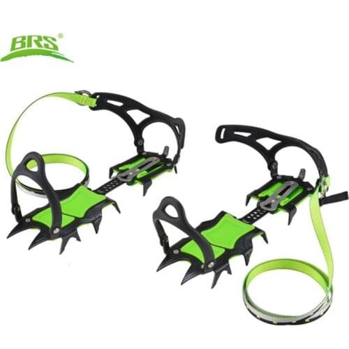 BRS Climbing Fourteen Teeth 25/40mm Ice Crampons Winter Snow Boot Shoe Covers Gripper Manganese Steel Ice Grippers Crampon