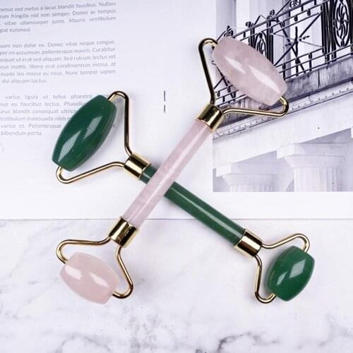 2Pcs/Set Facial Massage Roller Multipurpose Double Head Skin Care Relaxation Guasha Board V Shape Facial Slim Roller for Body