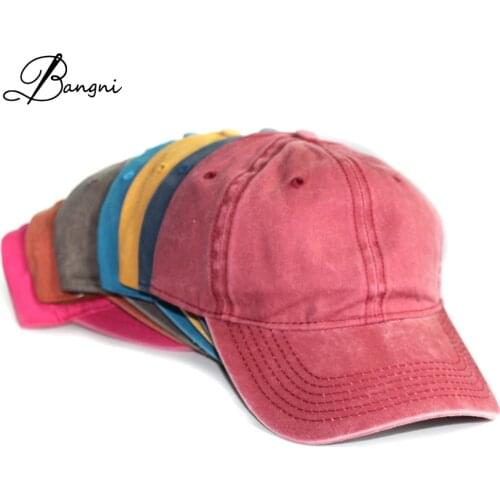 2017 New Pass Cotton Polo Caps baseball Cap Washed Cowboy Twill Snapback Hat for Men and Women Solid Casual Vintage Dad Hats