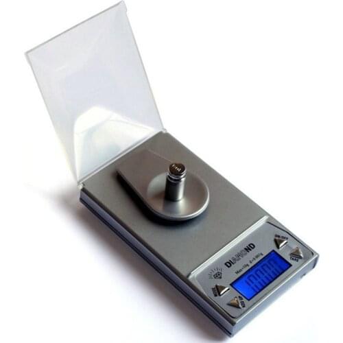 50Pcs/Lot 10g 0.001g Portable High Precision LCD Digital Jewelry Scale Lab Balance Blue Backlight Weight Gram Pocket Scale 10g