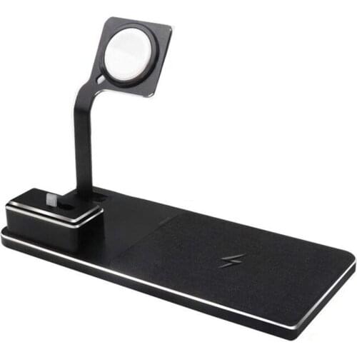 3 In 1 Wireless Charging Qi Fast Charging Mobile Phone Watch Bracket For Airpods Charging Bracket Desktop Bracket