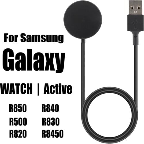 QI Wireless Charger Dock For Samsung Galaxy Watch 3 41/45mm Charging Stand For Galaxy Watch Active 2 1 40/44mm USB Charger Cable