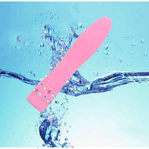 Candiway Silicone Mini Bullet Diamond Decoration Vibrator Vaginal G-spot Stimulation Vibrating Sex Toy For Couple 1PC