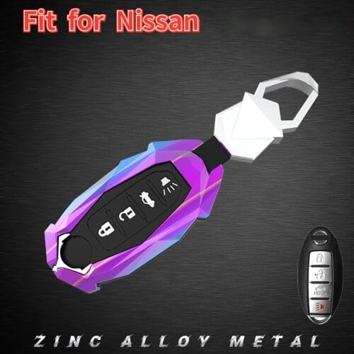 Zinc Alloy Car Key Case Holder For Nissan Versa Maxima Rogue Armada Sentra Qashqai X-Trail For Infiniti FX35 QX50 Accessories