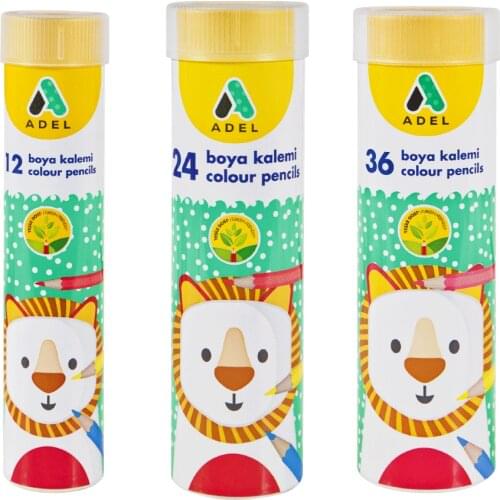 Adel Colour Pencils, Metal Box Pack of 12 - 24 - 36