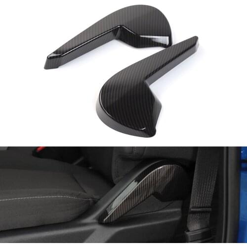 For Ford F150 2015 Up Car Seat Adjust Switch Button Cover Styling New ABS Carbon Fiber Style Molding
