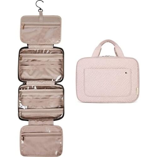 Travel Set Makeup Bag High Capacity Cosmetic Bags For Women Bathroom Toiletry Bag Make Up Organizer Pouch Hanging Tool