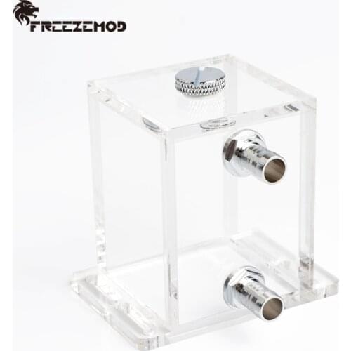 FREEZEMOD full transparent water cooler small water tank with extension fixing position acrylic. GQSX-T3