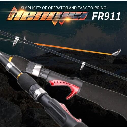 HENGJIA Carbon Fiber Rod Fishing Rod Pole Straight Handle Fishing Tackle 1.6m