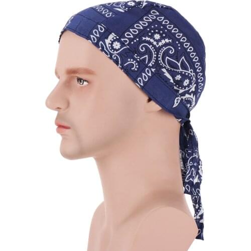 JTVOVO RUNMEIFA 2021New Unisex European And American Cashew Print Toe Cap Banded Pirate Hat Beanie Mens And Womens Hats Turban