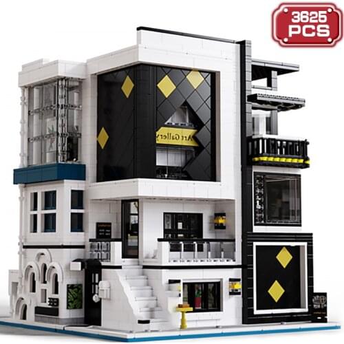 Technical Architecture Kit Building Blocks Expert Painter Art Gallery Street View Bricks Construction Toys for Boys Adult Gifts