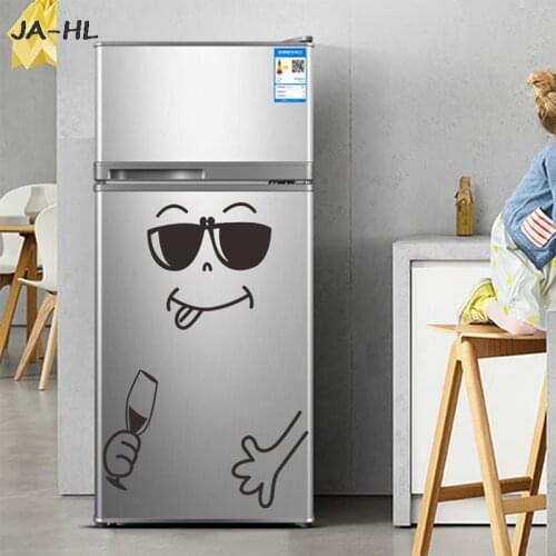 Fridge magnet Magnet fridge 55cm x 72cm Fridge Cute Sticker Fridge Happy Delicious Kitchen Fridge Smiley Wall Stickers
