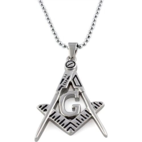 Collier Mans Masonic Beads Necklaces Pendants Womans Pendant Necklace Top Quality Fashion Jewelry New 2018 Hot Sale Men Gift