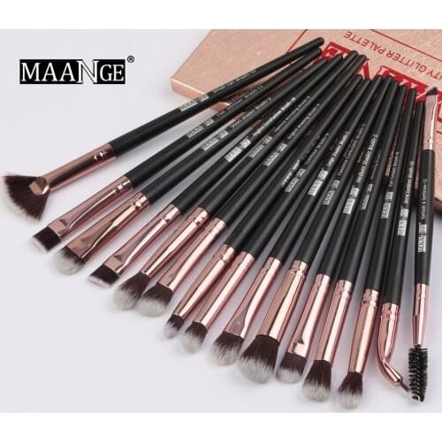 MAANGE New Makeup Brushes Set 3-15 pcs/lot Professional Eye Shadow Blending Eyeliner Eyelash Eyebrow Lip Brushes For Makeup