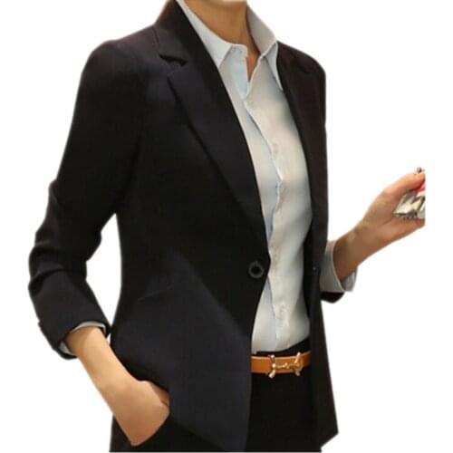 2020 New Fashion Spring Women Blazers Long Sleeve Work Wear Casual Female Blazers Slim Fit Suits For Women LY343