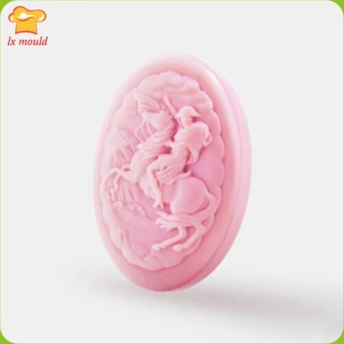 New Knight Handmade Soap Molds Jazz Horse Soap Silicone Mould Tools