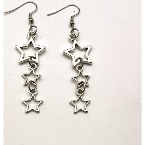 New Star Moon Earrings Star Goddess Earrings Star Childrens Gifts Witchcraft Gifts Modern Witch Star Pendant Earrings