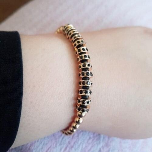 Pave CZ Piece Round Tennis Charm Hiphop Bracelet Jewelry Cubic Luxury Crystal CZ Men Women Fashion Braiding Charm Bead Bracelets